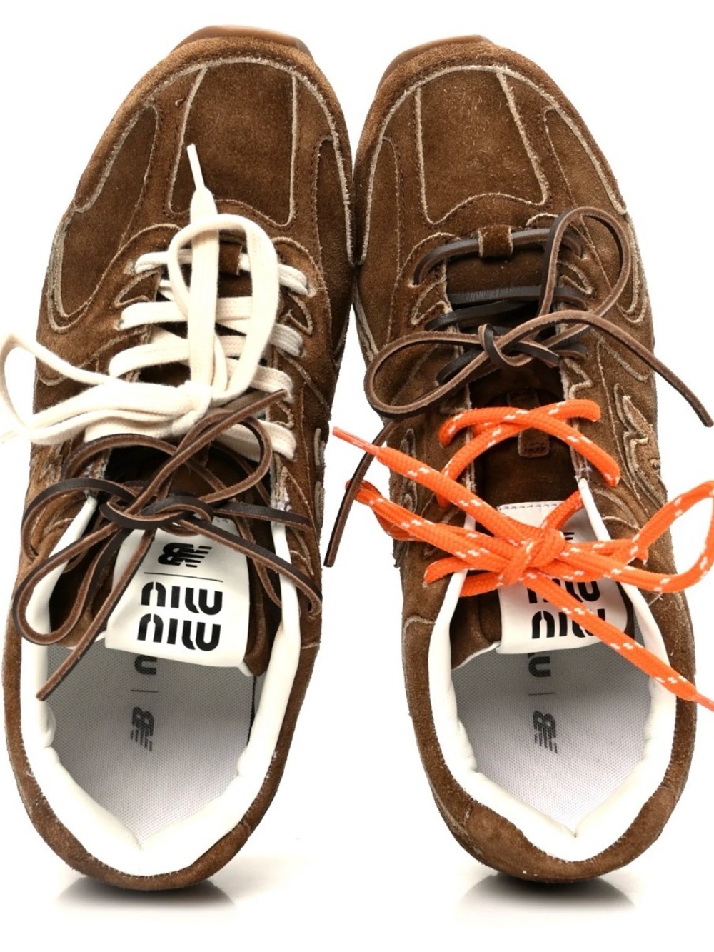 MIU MIU
X NEW BALANCE Suede 530 SL Sneakers 39.5 Cinnamon